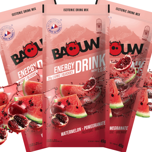 Boisson isotonique trail Pastèque Grenade | Baouw 45 g