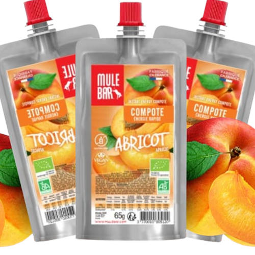 Compote énergétique Mulebar Bio Vegan 65g – Abricot