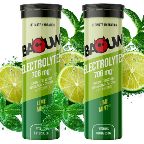 Pastilles Électrolytes Baouw – Citron Vert & Menthe - Tube de 10 pastilles