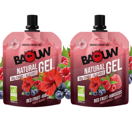 Gel énergétique Bio Baouw – Fruits Rouges & Hibiscus 85 g
