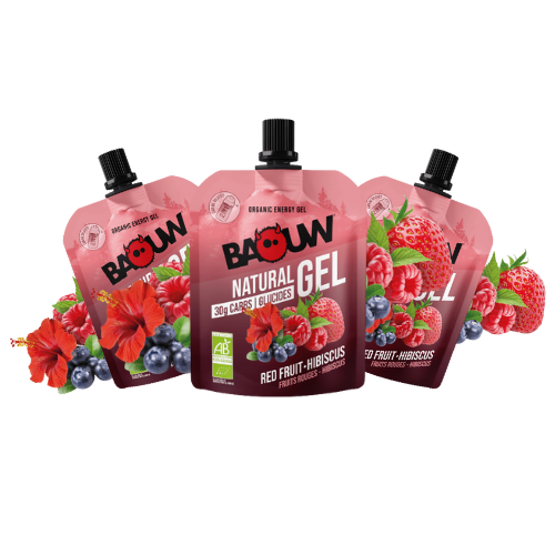 Gel énergétique Bio Baouw – Fruits Rouges & Hibiscus 85 g
