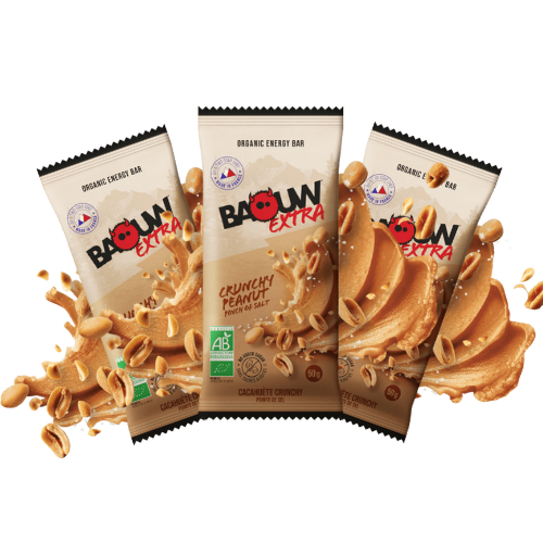 Barre énergétique Protéinée Bio Baouw – Crunchy - Cacahuète 50 g