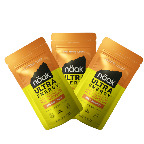 Näak Ultra Energy™ Mix Boisson Sachet 90 g – Saveur Pêche-Abricot