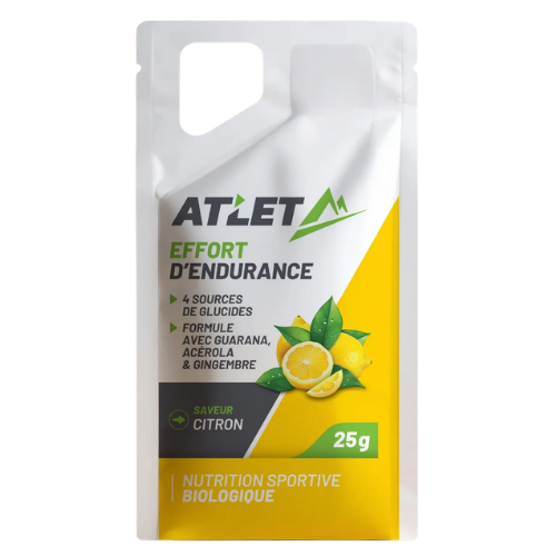 Gel énergétique trail Citron Bio 25g | Atlet
