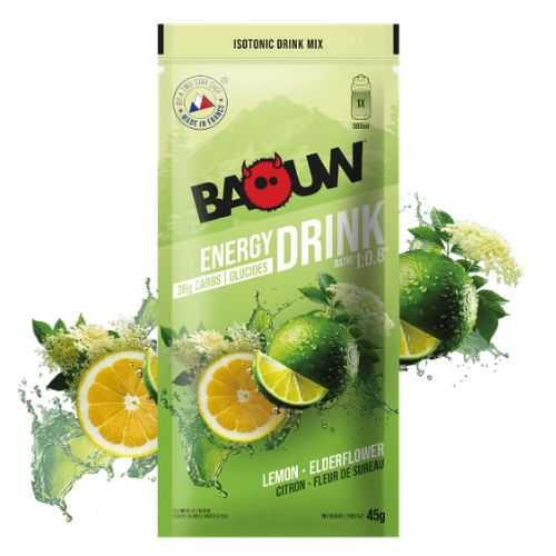 Boisson isotonique trail citron fleur de sureau | Baouw