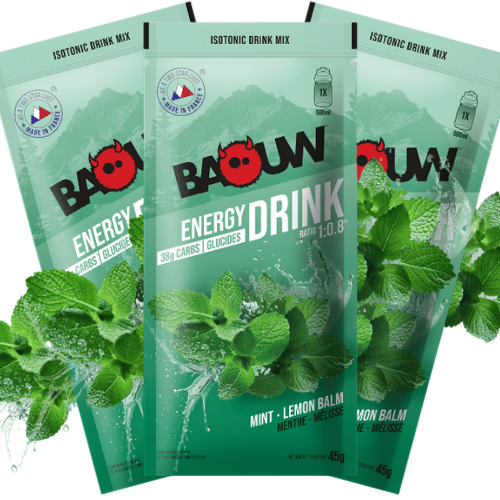 Baouw Menthe Mélisse 45 g | Boisson isotonique trail