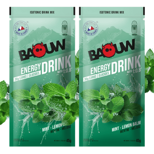 Baouw Menthe Mélisse 45 g | Boisson isotonique trail