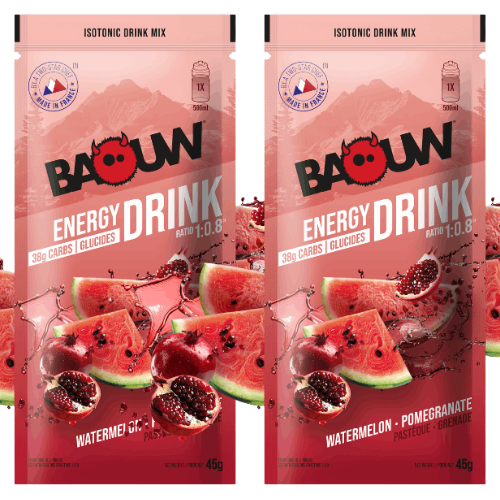 Boisson isotonique trail Pastèque Grenade | Baouw 45 g