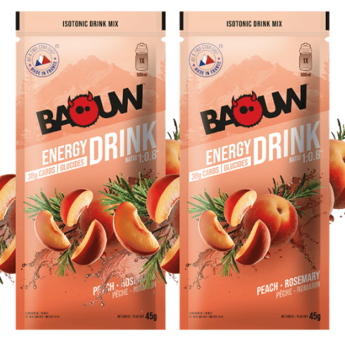 Boisson isotonique trail Pêche Romarin 45g | Baouw