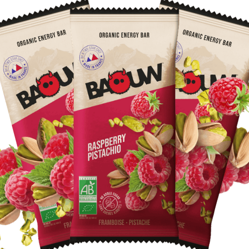 Barre énergétique trail Framboise Pistache | Baouw 50g