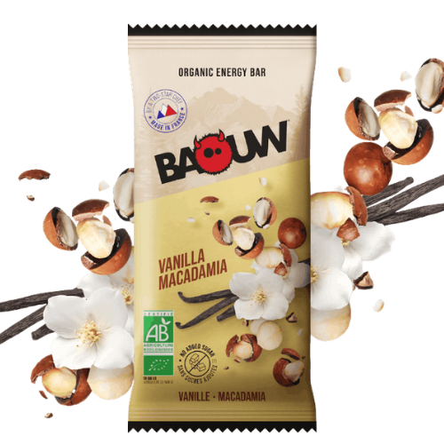 Barre énergétique trail Vanille Macadamia | Baouw 50g