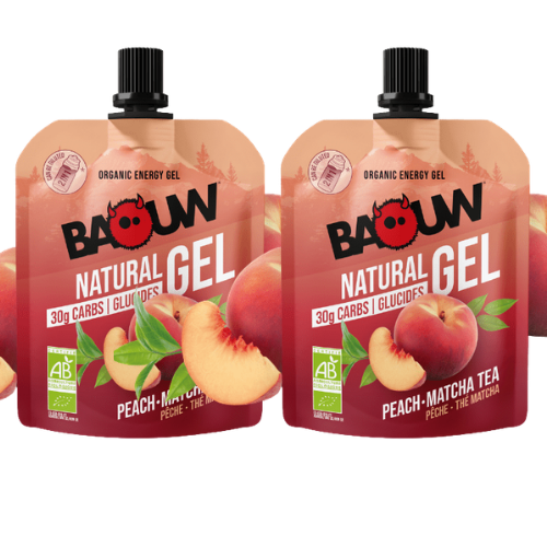 Gel énergétique trail Pêche Thé Matcha | BAOUW 85g