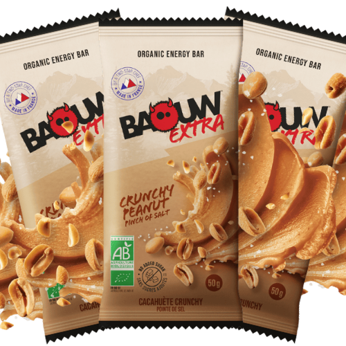 Barre énergétique Protéinée Bio Baouw Crunchy Cacahuète 50 g