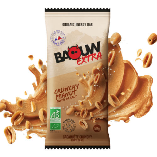 Barre énergétique Protéinée Bio Baouw Crunchy Cacahuète 50 g