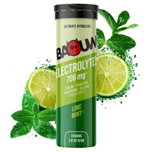 Pastilles Électrolytes Baouw – Citron Vert & Menthe - Tube de 10 pastilles
