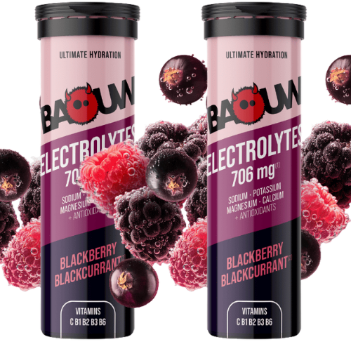 Pastilles Électrolytes Baouw – Mûre & Cassis - Tube de 10 pastilles