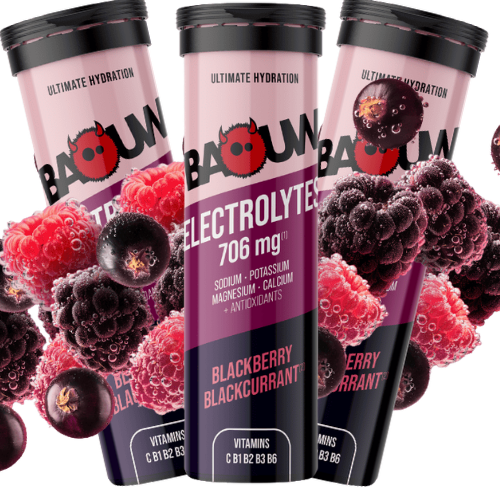 Pastilles Électrolytes Baouw – Mûre & Cassis - Tube de 10 pastilles