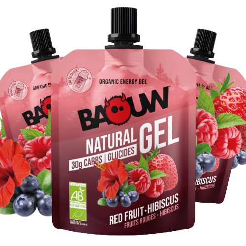 Gel énergétique Bio Baouw – Fruits Rouges & Hibiscus 85 g