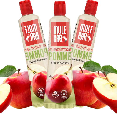 Gel énergétique Mulebar Vegan sans gluten 37g – Pomme