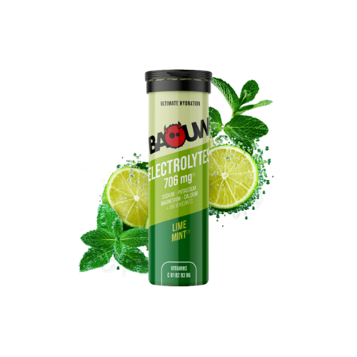 Pastilles Électrolytes Baouw – Citron Vert & Menthe - Tube de 10 pastilles