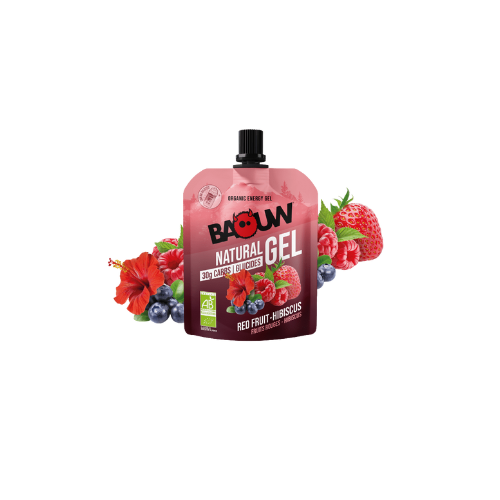 Gel énergétique Bio Baouw – Fruits Rouges & Hibiscus 85 g