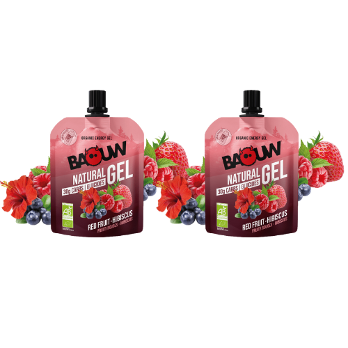 Gel énergétique Bio Baouw – Fruits Rouges & Hibiscus 85 g